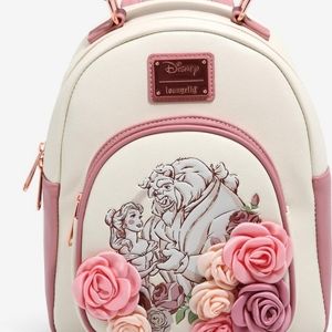Loungefly Beauty and the Beast Floral Mini backpack